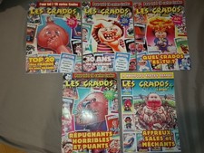 Les Crados / Lot de 5 Magazines "Les Crados" / French Garbage Pail Kids.