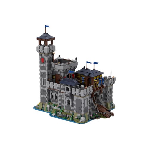 Medieval fortress model - medieval,
