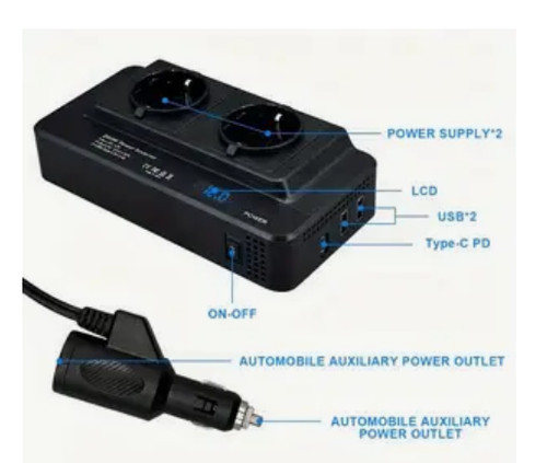Convertisseur 200w 12v à - convertisseur, dc