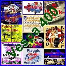Vintage! Piaggio Vespa400/Vespa 400, repair manual, operation