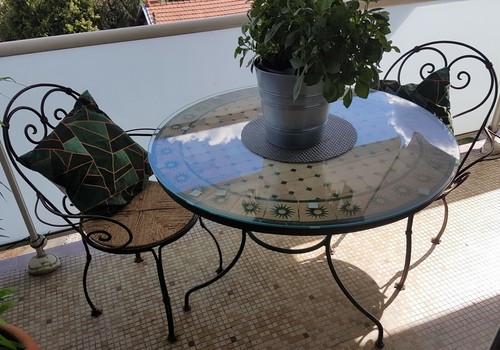 Ensemble table 4 fauteuils - ensemble, +