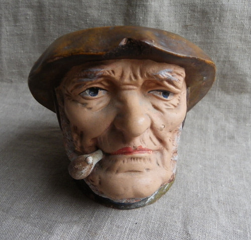 Ancien pot tabac tête - ancien,