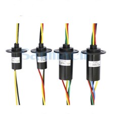 2-12 Wires 2-30A Circuits 250Rpm Capsule Slip Ring 600V For Monitor Robotic