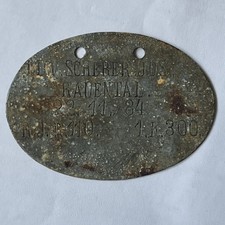 Allemagne Plaque Identité EK