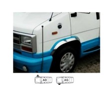 PEUGEOT J5 Avant Extensions d'aile Chrome Set 2 pcs gauche droite Années 82-94