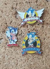 3 Pin's Sonic Sega Console Video Games Video Game Console Game Retro Enamel Pin