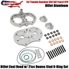Billet Cool Head W/ 21cc 21 Domes O-rings Studs For Yamaha Banshee 350 All Years