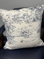 Emmie Land Toile De Jouy Throw Pillow
