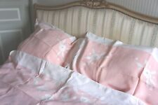 Parure de lit rose en lin