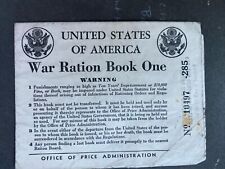 Militaria: Rationbook, Rationing Tickets-ww2 USA-1942