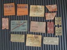 Lot of old tickets tickets various entrance tickets - Casino Armée Monaco Cinema ...
