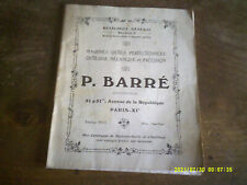 MECHANICAL CATALOGUE TOOLING & MACHINE TOOLS HOUSE P BAR IN PARIS XI