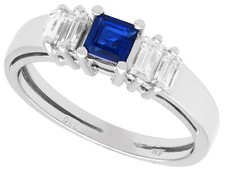 Vintage 0.51 Ct Sapphire and