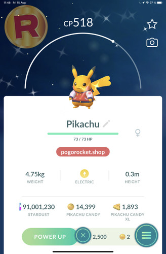 Shiny pikachu wcs varsity - pikachu,