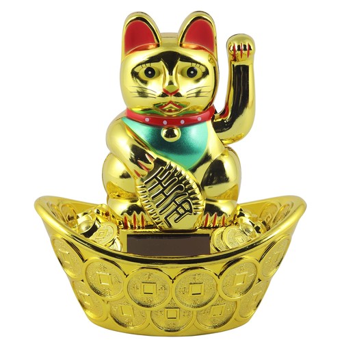 Chat chanceux signe porte