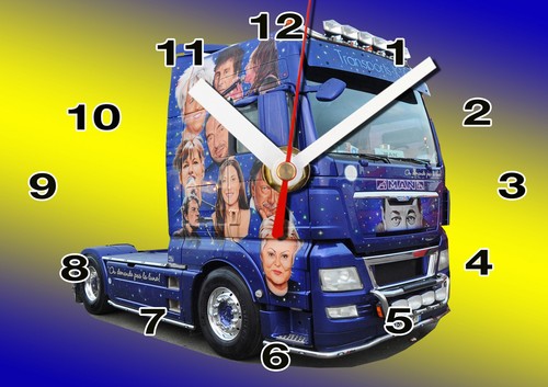 Horloge murale camion - murale, camion,truck
