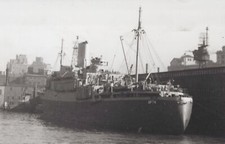 Vintage Ship 1940s USS Le Jeune AP-74 Navy Transport Harbor Vessel Photo