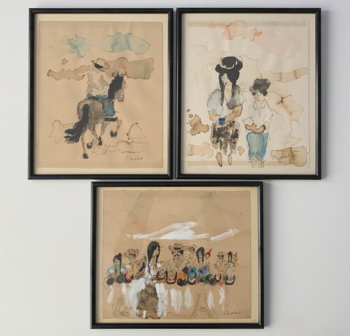 Triptyque aquarelle - triptyque,