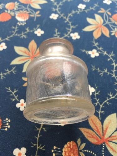 Antique glass waterman inkwell - antique,
