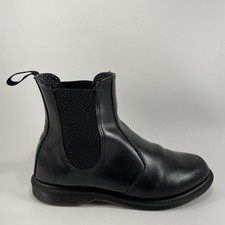 Dr Martens Doc Flora Chelsea Boots Womens Size 8 Black Smooth Leather Pull On