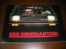 DAIHATSU BROCHURE "DAIHATSU CHARADE TURBO" IN GERMAN, OCT. CONDITIONS