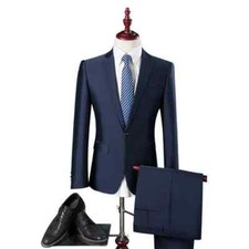 Costume Complet Homme Bleu