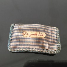 Antique AGNUS DEI HOLY Silk Reliquary Scapular Reliquary