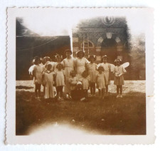 Group Kids Fairies Bees Costume - Old Snapshot Photo, August 1946