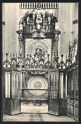 Lübeck horloge astronomique - lübeck,,