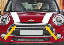 2 X BANDES CAPOT POUR MINI COOPER 110cmX11cm AUTOCOLLANT STICKER BD514 BLANC