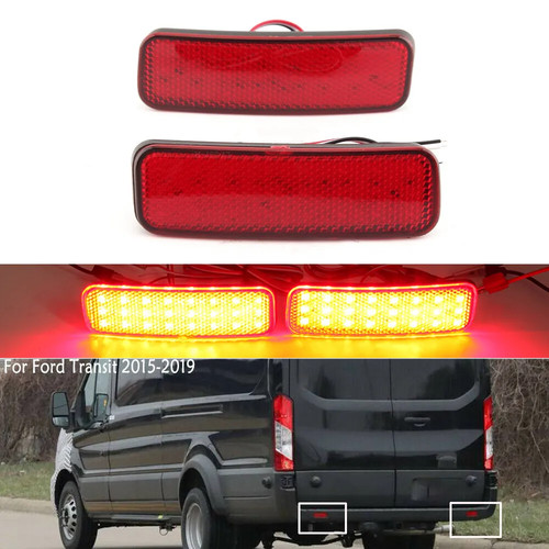 Led rear bumper reflector - 2x,