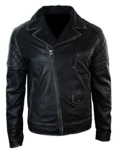 Veste de motard homme en cuir