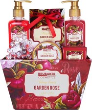 Coffret Cadeau Femme 7 Pcs. Ensemble Rose et Violette Set de Bain et Corps