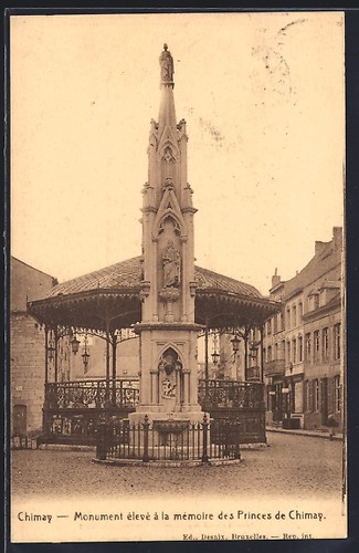Cpa chimay monument - chimay,, a
