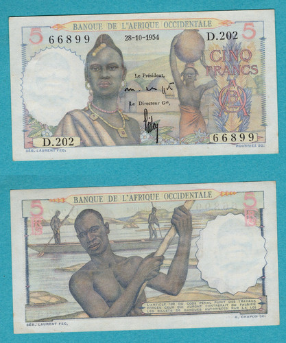 Billet francs 1954 - 1954, :