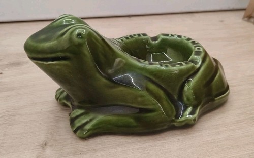 Ancien cendrier grenouille - ancien,
