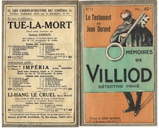 RARE EO MÉMOIRES DE VILLIOD, DÉTECTIVE PRIVÉ n° 11 : LE TESTAMENT DE JEAN DURAND