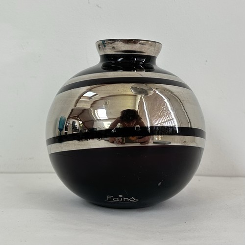 Ancien vase boule verre - vase,