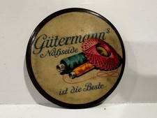 Vintage German Pocket Mirror 1940s WWII Gutermann's Rare War Collectible Sewing