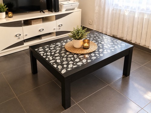 Table basse rectangulaire - , noir