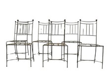 Série de 6 chaises de jardin