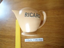 ANTIQUE BALL PITCHER ** RICARD ** 1 L 1 liter LIGHT BROWN BEIGE 830 BISTRO 