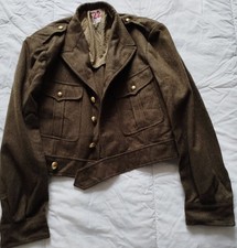 Blouson IKE Battle Dress laine kaki uniforme Ml 46 Légion Indochine Algérie