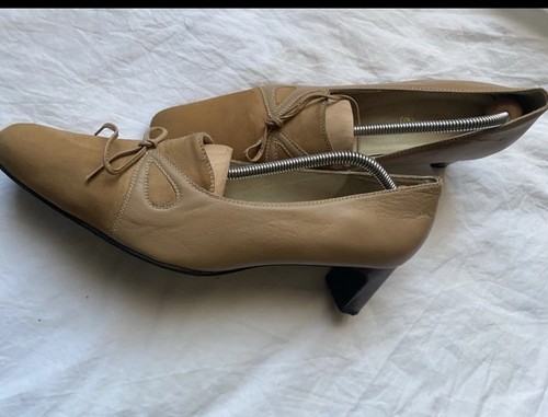 Escarpins cuir beige damart - escarpins,