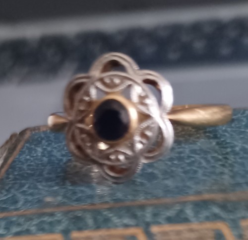 Bague ancienne jaune - bague,