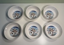 Set Of 6-Villeroy & Boch Naif Christmas Luxembourg 5.25” Soup Salad Cereal Bowls