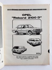 Revue Technique OPEL Rekord 2100 D berline et break