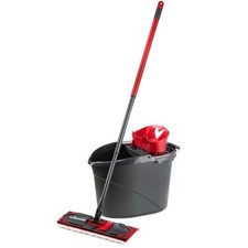 VILEDA 2 IN 1 FLOOR WASHING SYSTEM WITH BUCKET STICK 2 PANES