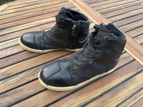 Chaussures cuir moto - cuir,