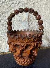 BOITE EN NOIX DE COROZO Panier